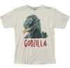 Godzilla Godzilla Vintage Style Mens T Shirt Cult Classic Movie Vintage White
