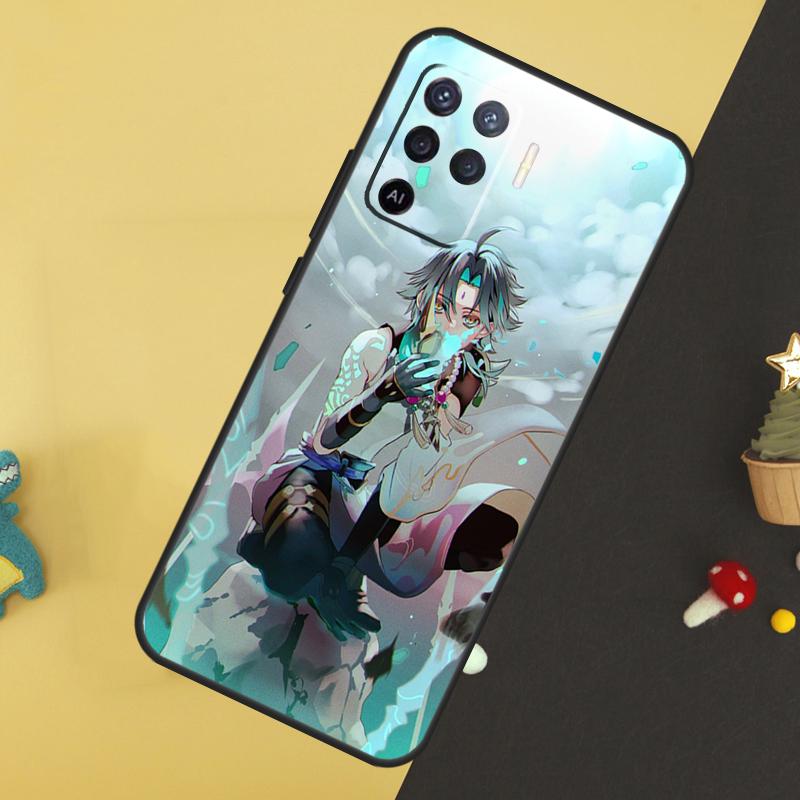 Genshin Impact Xiao Case For Oppo A60 A80 A40 A15 A16 A17 A57 A94 A74 A54 A76 A96 A18 A38 A58 A78 A98 A5 A6 Pro