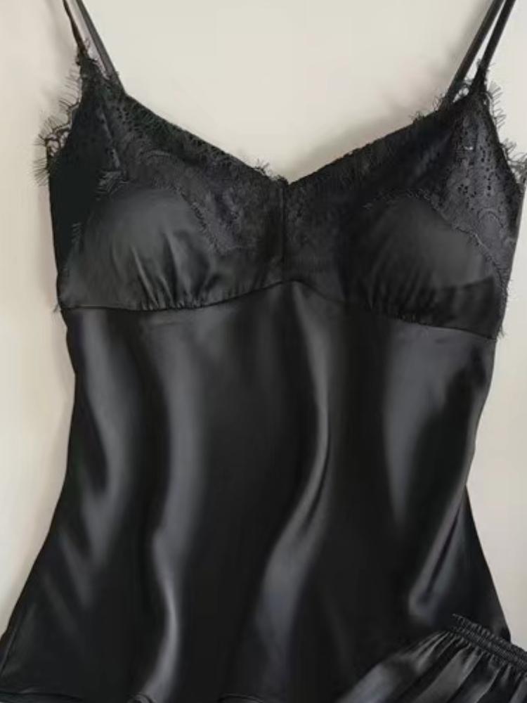 Estetické smyslné tvarovací prádlo krajkové spodní prádlo noční prádlo dámské jednobarevné sexy s otevřeným rozkrokem zeštíhlující pyžamo dámské duté průsvitné síťované krátké noční šaty