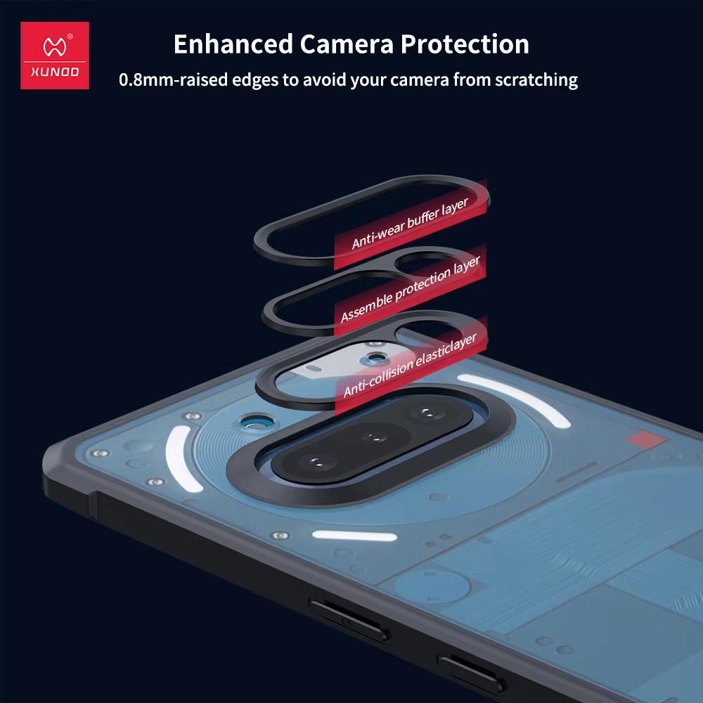 For Nothing Phone 3a Pro Case Nothing Phone 3a Casing XUNDD Airbag Shockproof Bumper Protective Cases Transparent Back Cover