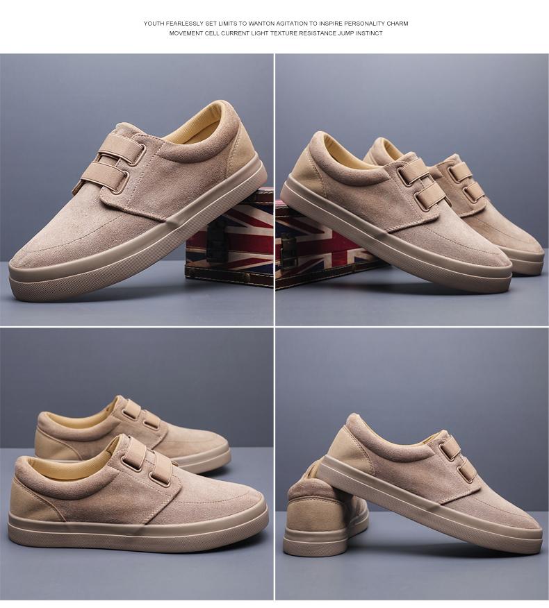 Herbst Neue Schuhe für Herren Freizeitschuhe Mode Canvas Flache Skateboard-Schuhe Coole Slipper
