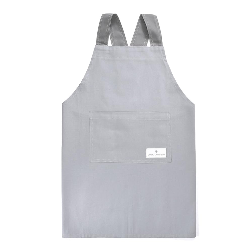 COLORFUL CANDY STYLE Back Cross Apron Dull Dull Grayish Just Put It Children's (100-120cm) Plain, Blue, Boys, Children's, On, N7909310-NVL