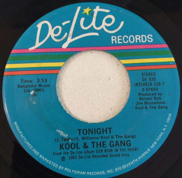 

7inch Record KOOL & THE GANG - Tonight DE830 De-Lite Records 1983 US Soul/Funk Used