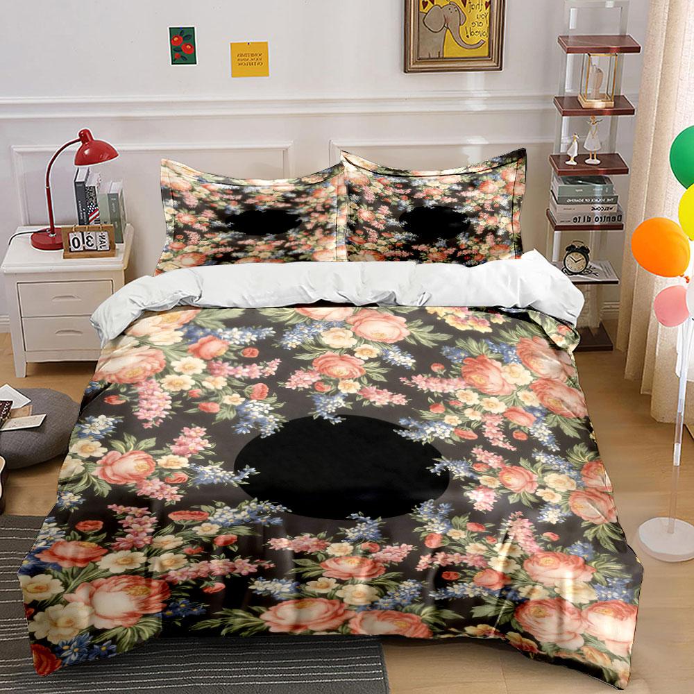 

Multicolored floral pattern. Bedding sets Duvet cover sets Duvet covers Pillowcases(1 * Duvet Cover 2 * Pillowcases, without duvet insert) 135x200cm