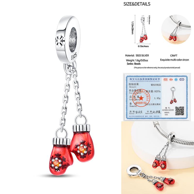 Frohe Weihnachten Baum Charms Perlen Kupfer Weihnachtsmann Anhänger Passen Original Armreif DIY Schmuck Geschenk