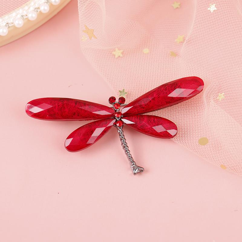 

1шт модные броши-стрекозы женские насекомые свадебные офисные броши булавки ювелирные изделия красный