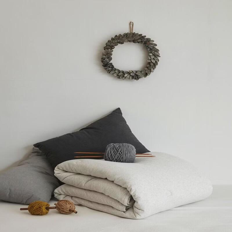 Mling Knitted Snow Fleece Winter Quilt