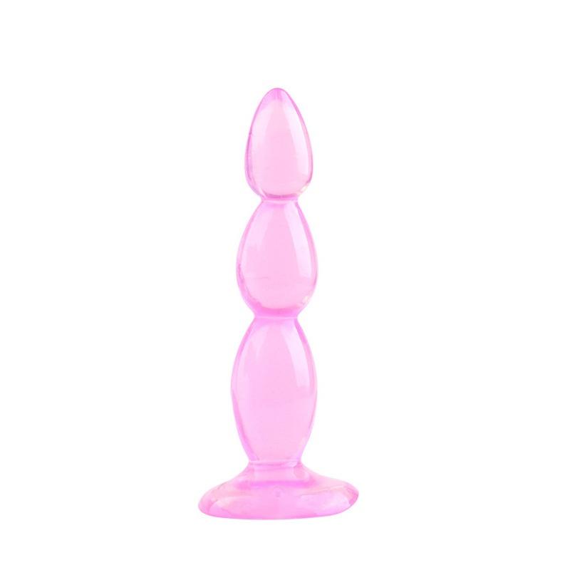 1PC Butt Plug Dildo Butt Prostate Massage Unisex Sexy Stopper TPE Anal Plugs Beads Adult Sex Toy for Men Women Adult Games