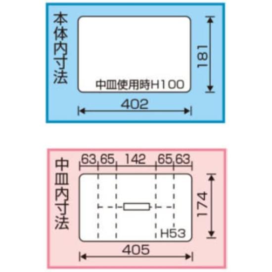 Ringstar Super Box Auto Stoßstangen Material Blau x B243 x SW-450 [L450 H210mm]