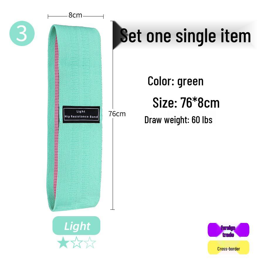 Fitness Yoga Squat & Glute Workout Resistance Band - Cotton Glute Lifting & Shaping Circle