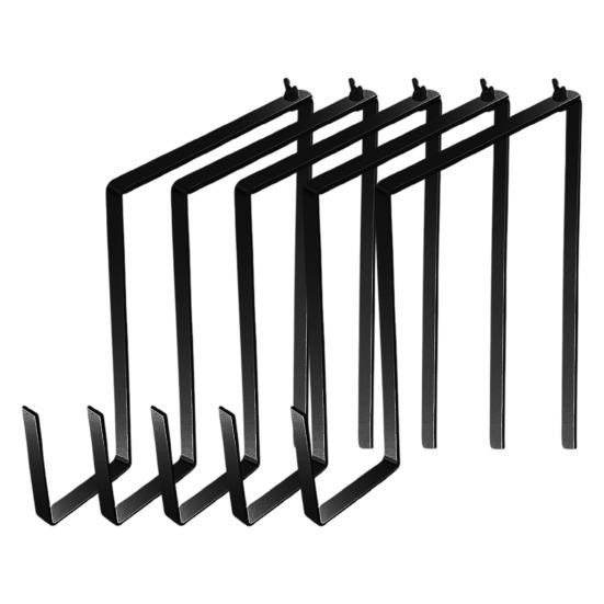 

1/2/3/4/5/6 шт. Регульовані гачки для зовнішньої гірлянди Легко встановити Без свердління 5pcs чорний