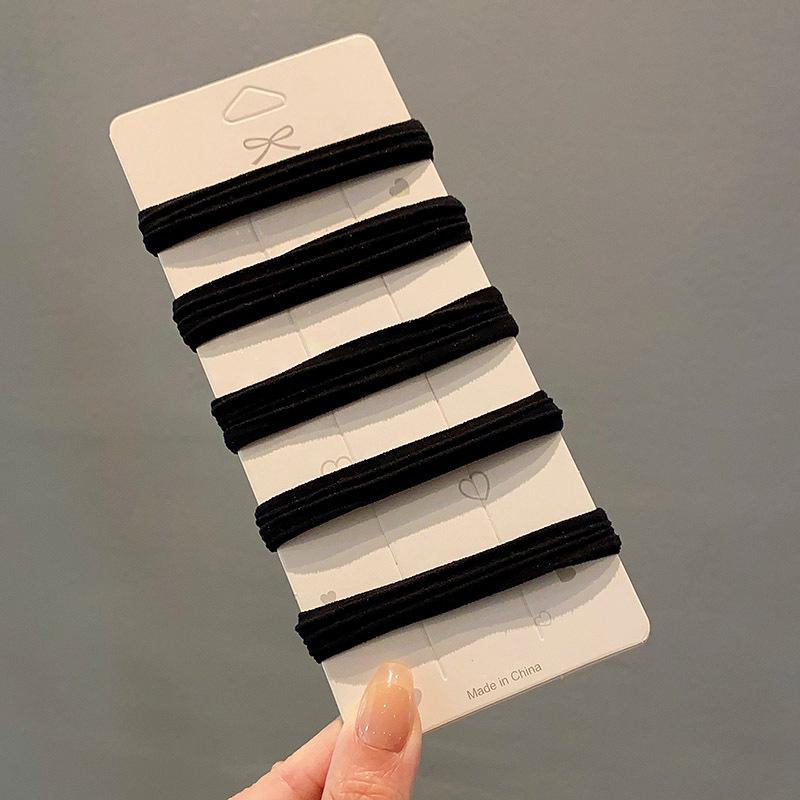 

Летняя однотонная резинка для волос с высокой эластичностью для конского хвоста