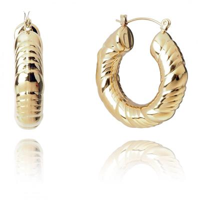 Elegant Women's Earrings Made of 14K Gold-Plated Stainless Steel