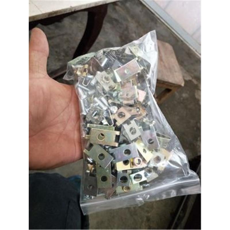 150Pcs Nylon Tie Wrap Fastening Clips +Door Panel Fastener Fixed Screw U-Type