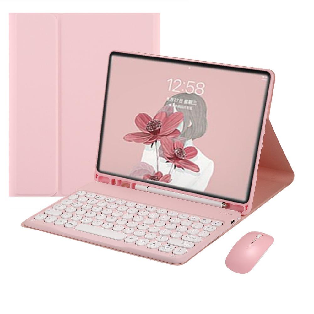 Bluetooth Keyboard Case for iPad Air 6 Pro 11 Split Round Keycap with Pencil Holder 10.2 Inch
