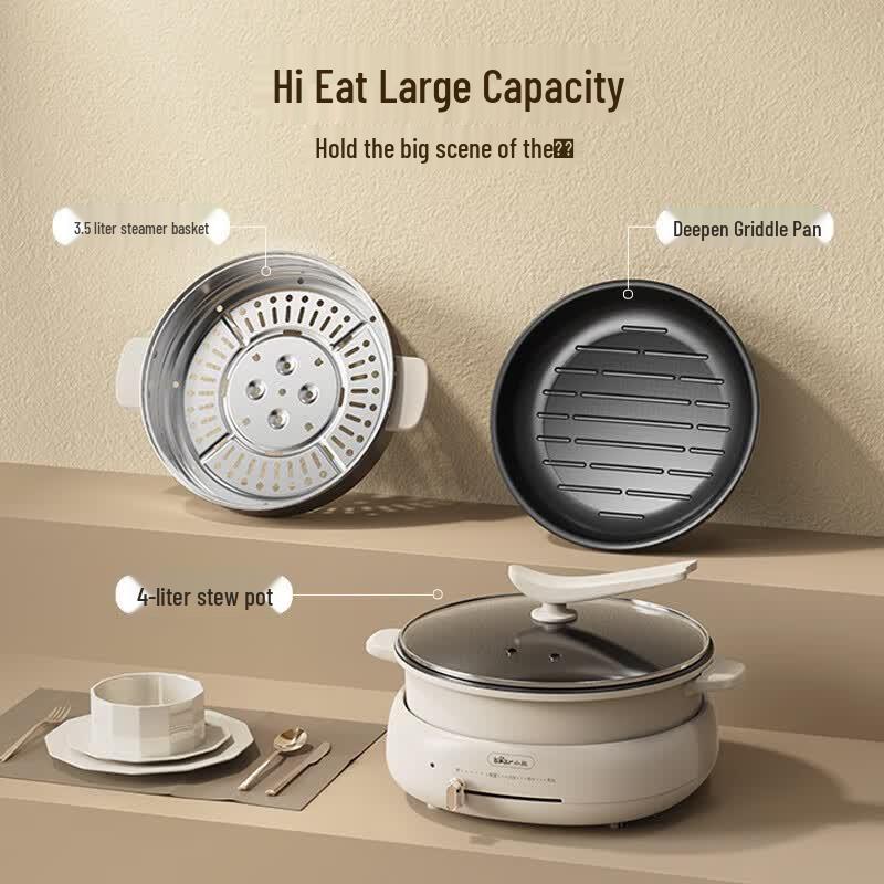 Bear Multi-function Electric Hot Pot CN plug (adapter included)