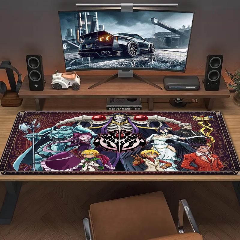 Anime Overlord Color Mouse Pad Large Gaming Table Cushion Non-slip Laptop Tablet Big Mousepad XXL Mat Mini PC Playmat With Lock Edge