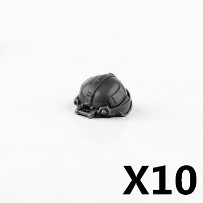 MOC Military Figures Accessories Building Blocks Helmet Night Vision Vest Knee Pads Tactical Belt Protective Mask Toys Kids J068