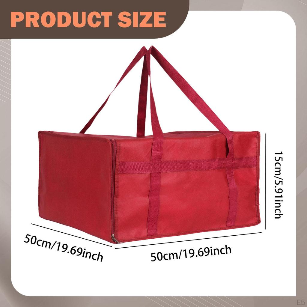 Catering Bag Food Insulated Removable Base Made of Sturdy Non-woven for Delivery Service Outdoor