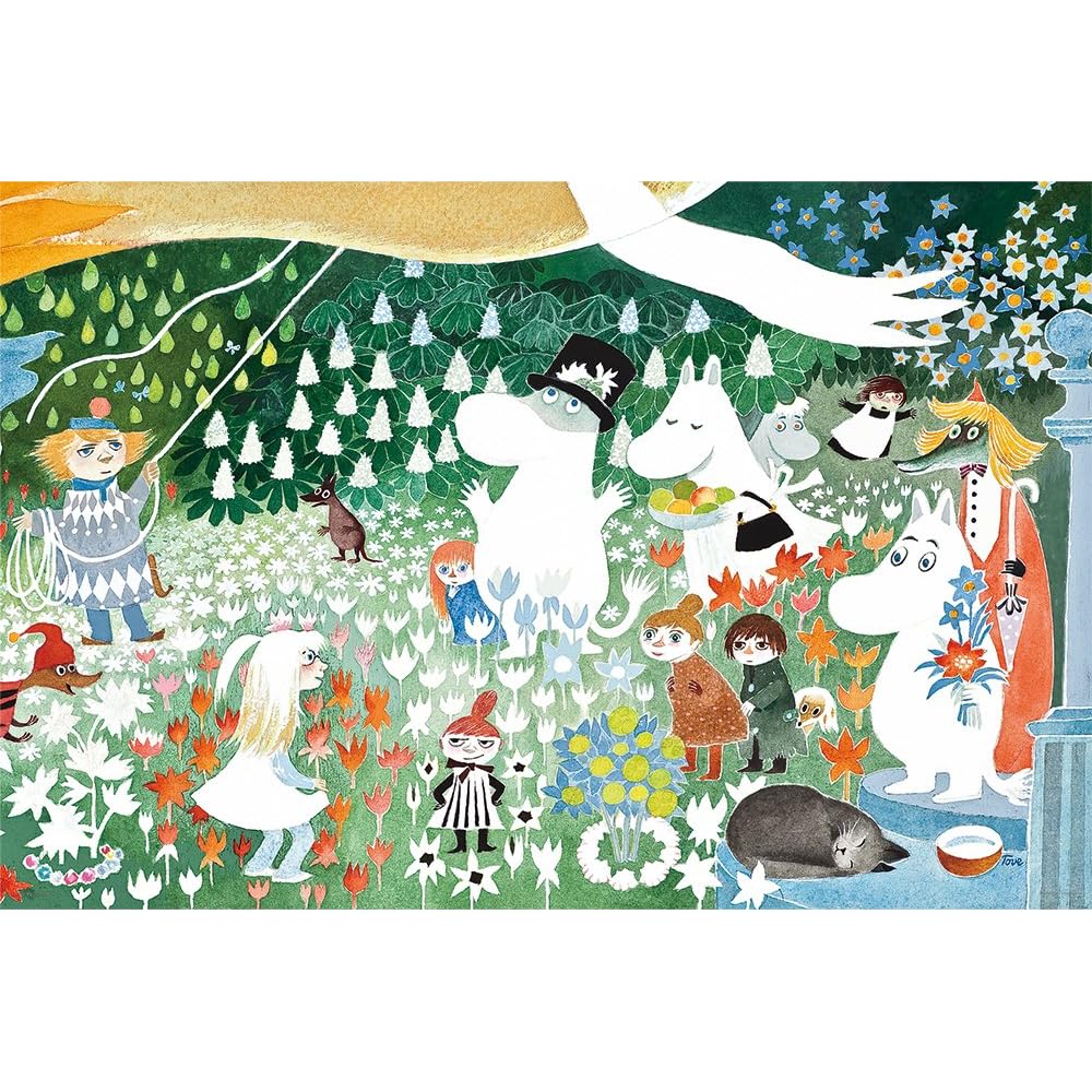 Yanoman Moomin Dangerous Journey 1000 Pieces Jigsaw Puzzle 50x75cm with Instruction Card and Glue Included