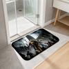 Halflife Flannel Kitchen Mat Christmas Soft Area Rug Non Slip Floor Carpet Home Decoration