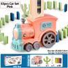 Domino Train for Kids Automatic Laying Electric Car Colorful Dominoes Set Brick Blocks Kits Games Educational Toys Girl Boy Gift