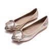 Rhinestone Soft-soled Women's Shoes, Which Can Be Rolled and Easily Carried, Ballet Flat Shoes
