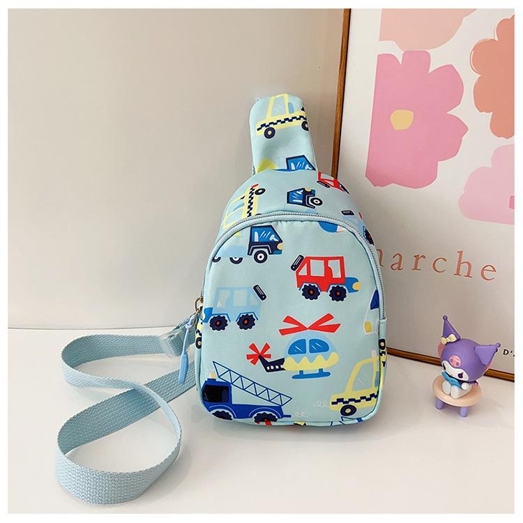 2025 New Cartoon Cute Flow Fashion Breast Bag Messenger Bag Spring Casual Versatile Lightweight Children's Backpack