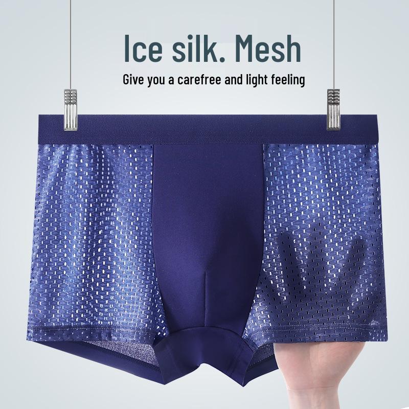 Herren Icy Cool Mesh Boxerbriefs - Mid-Rise, Übergröße, Extra Bequem