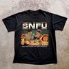 SNFU - Nunca molestes al problema hasta que el problema te moleste Camiseta Negra Todas AR30