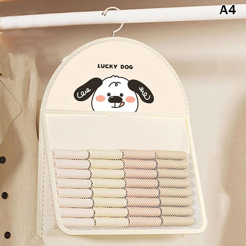 Mesh Storage Bag 1/2/3 Layer save Space Underwear Socks Organizer Breathable Wardrobe Closet with Clothes Hanger forOrganization