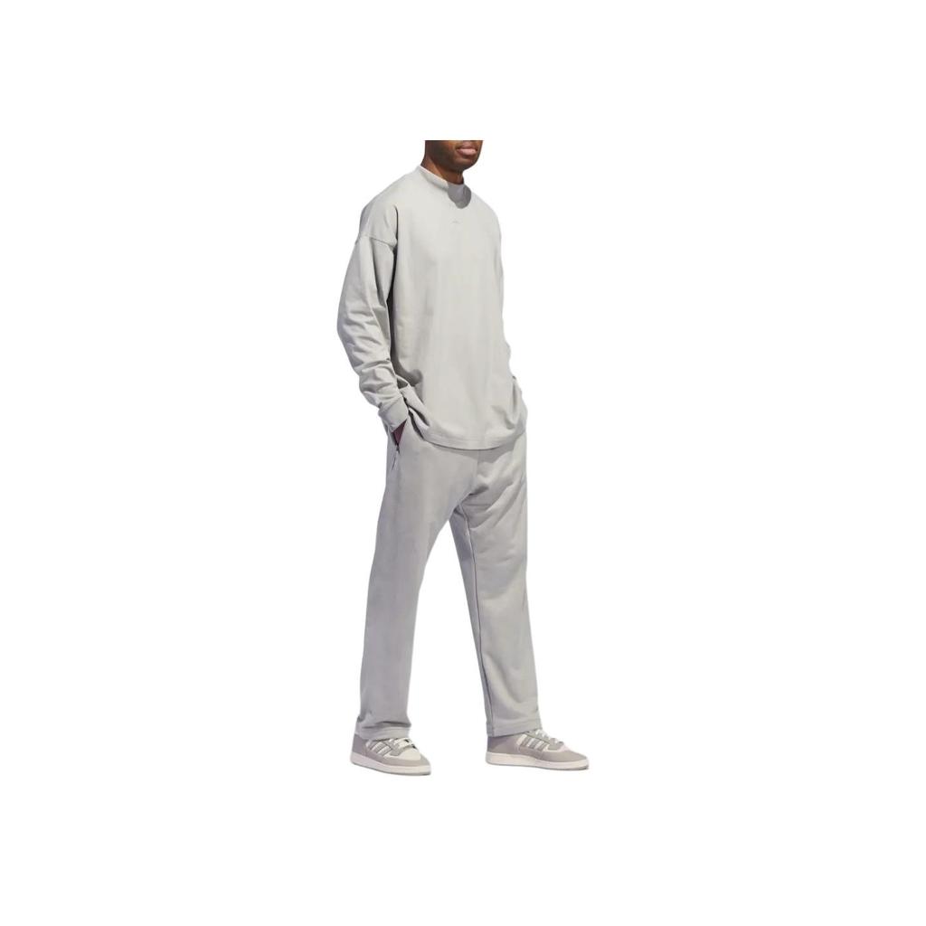 Adidas Chapter 01 Knit Joggers With Mid-Rise And Straight Fit Unisex Bottoms Sesame IN7710