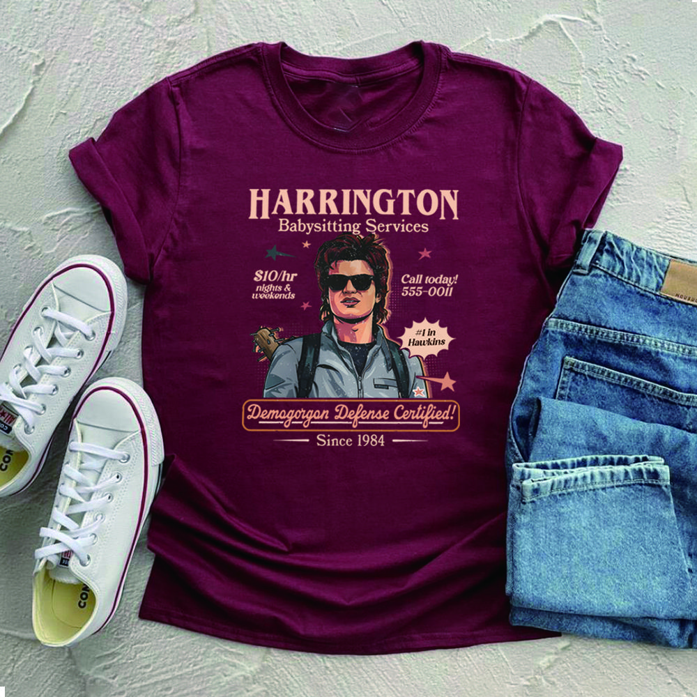 Babysitter Harrington Tshirt Mom of The Year Shirt Retro St5 Graphic Shirts Funny Movie Tshirt Unisex Short Sleeves Tops