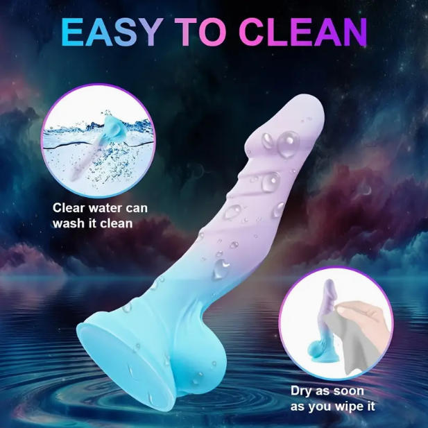 Liquid Silicone Realistic Dildo - Lifelike Penis Toy for Men & Women, Flexible & Soft Adult Sex Toy, BDSM Fantasy Role Play To
