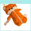 Korean Style Plush Fox Pencil Organizer With Cartoon Plush For Office And Gift