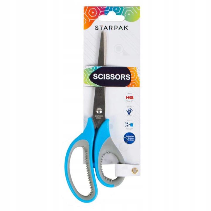 Metal School Scissors with Rubber Handles