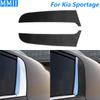 For Kia Sportage 2011-2016 Carbon Fiber Rear Door Window Exterior Pillar Panel Trim Cover Car Accessories Decoration Sticker