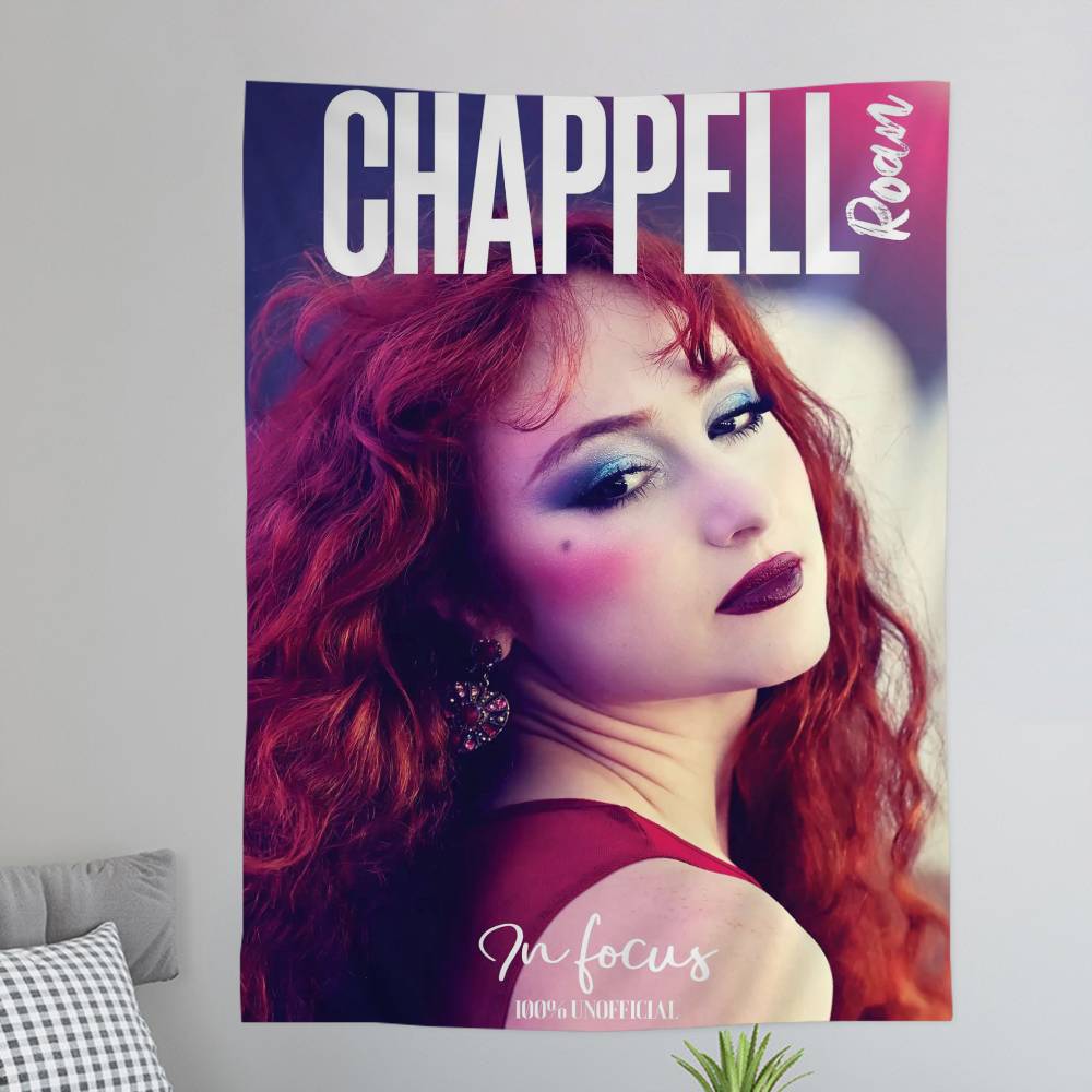 American Singer Chappell Roan Anime Tapestry Hanging Tarot Hippie Wall Rugs Dorm Home Decor