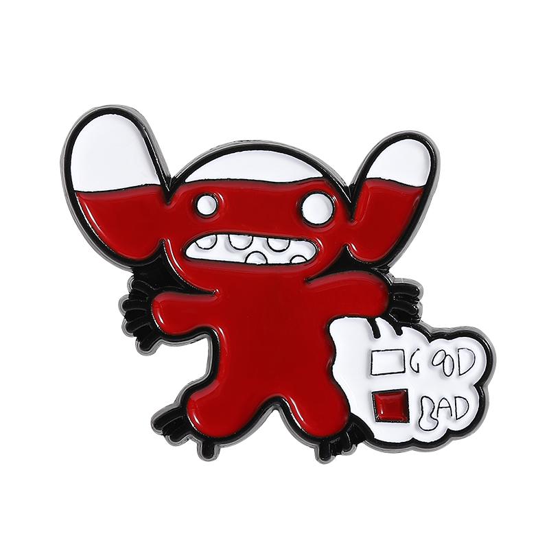 

Clown Puppet Doll Enamel Pins Custom Cartoon Characters Brooches Lapel Badges Clothes Animal Jewelry Gift for Kids Friends