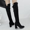 Fashion Fashion Flock Slim Boots Sexy Over The Knee High Women Fashion Winter Thigh High Boots Shoes Woman Fashion Botas Mujer Black