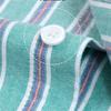 Oversized 11XL 10XL Stripe Shirt for Men Summer Short Sleeve Plus Size 155KG Casual Oxford Fabric Plaid 100% Cotton Daily Blouse