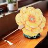 Vintage Court-Style Peony Hairpin Fan: Round Retro Flower Design for Ladies' Dance Craft