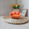 Miniature Sofa 1:12 Scale with Pillows Padded for Photography Props