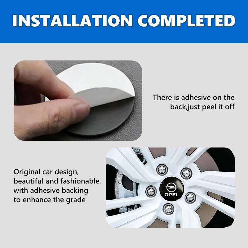 56mm Car Wheel Center Hub Cap Emblem Sticker Decoration For Opel Corsa Mokka Astra Cascada Adam Insignia Meriva Vectra