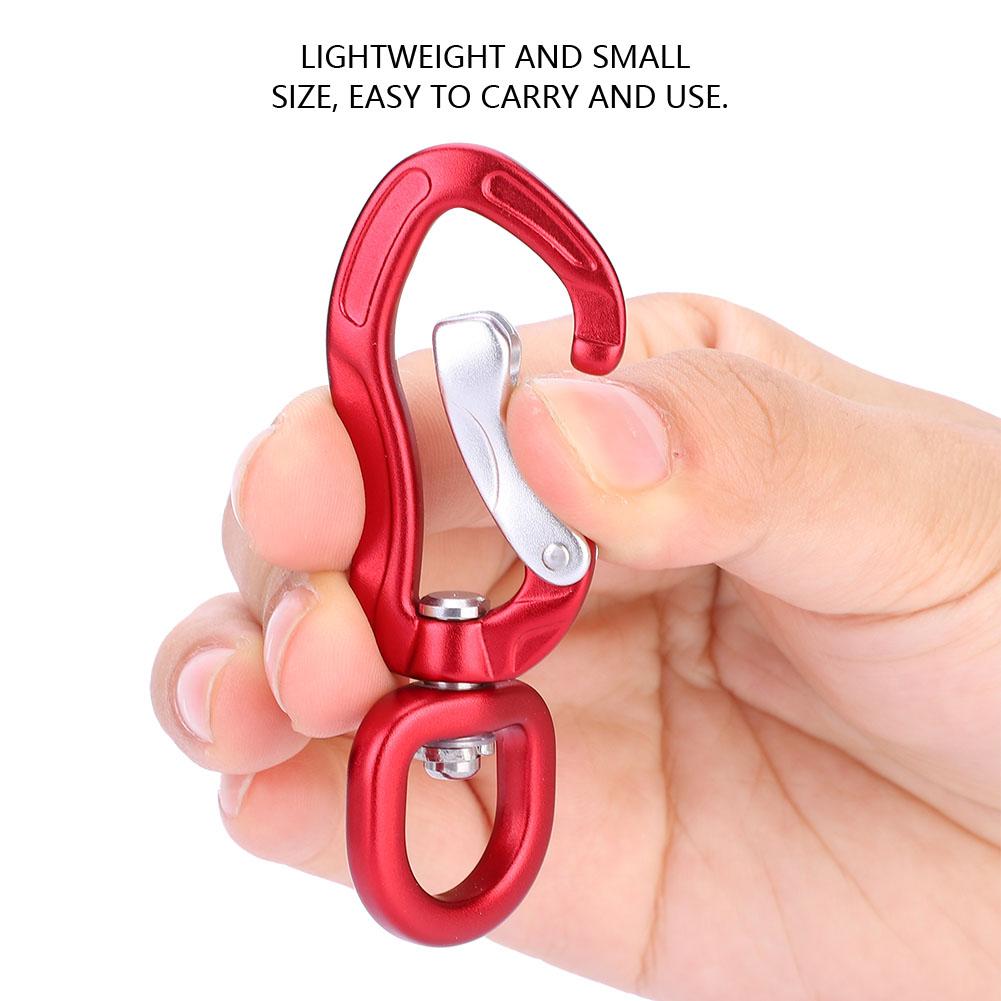 Multifunctional Aluminium Alloy Carabiner Outdoor Mountaineering Safe Lock D Buckle Blue