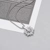 Rotating Snowflake Necklace Pendant for Men and Women, Fashionable and Simple Necklace Accessory