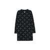 New MLB SS23 Long Sleeved Dresses Women's Black 3FOPM0334-50BKS