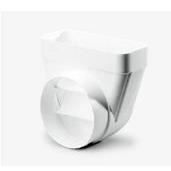 Adaptateur D'angle - NOVY - 906405 - Conduit Plat - 94x227x205 Mm - Blanc