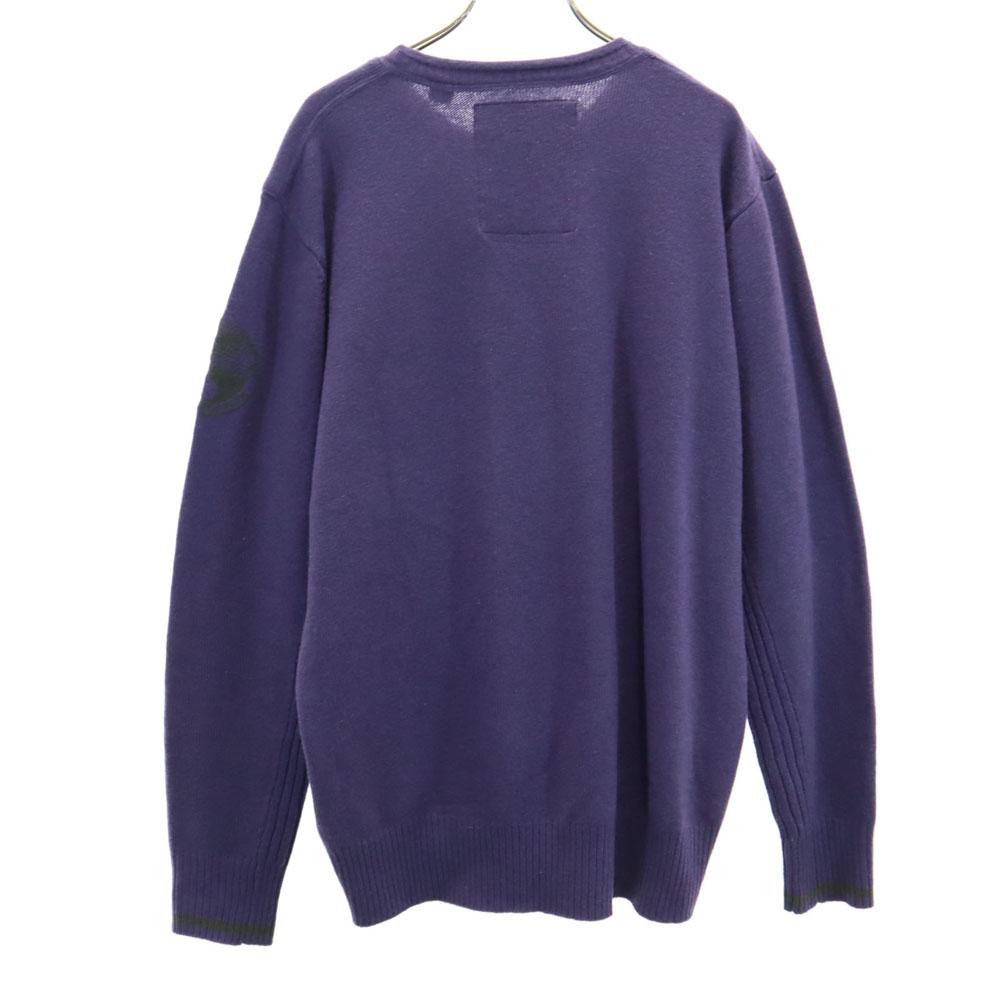 NAPAPIJRI Long sleeve sweater L Purple knit Men's Used