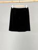 26 Early Spring Retro Velvet Little Black A-line Dress: Classic Mid-Waist, Slimming, Commuter Style